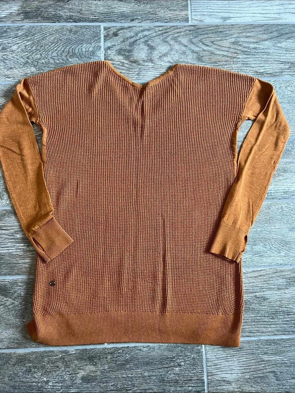 Lululemon The Sweater Life size 8 heathered spice pumpkin orange rust brown